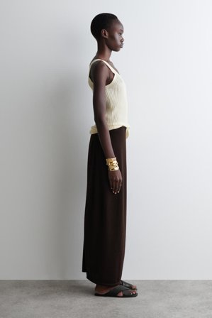 COS Women's Sandali In Pelle Incrociati in Nero