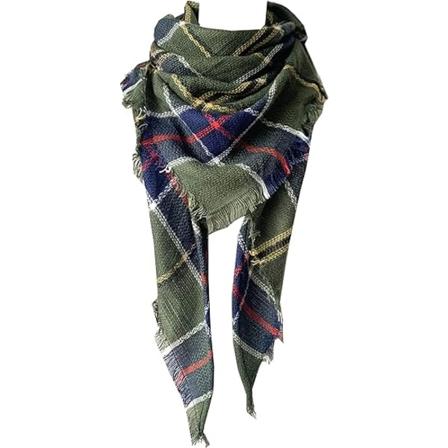 Naisten lämmin pitkä huivi talvi kääreet suuret huivit neuloa kashmir tuntuu ruudullinen kolmio huivi