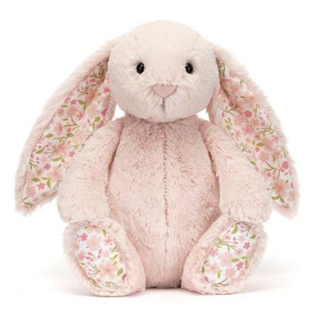 Jellycat Rosa Blommig Långörad Kanin Plyschleksak 31cm Mjuk Gosig Gosedjur Present