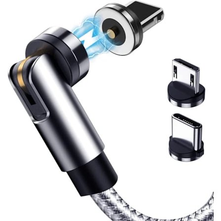 /EA/FOR Magnetisk laddningskabel 1-pack - 540° roterande magnetisk