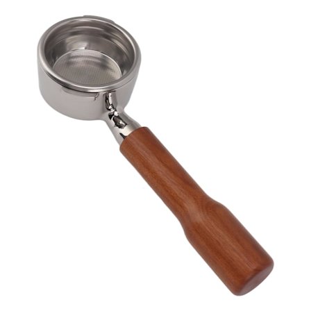 58mm Bunnløs Portafilter med 2 Ører Massivt Trehåndtak Kaffe Portafilter for GAGGIA for BABY for CLASSIC C1 Rød Syregren