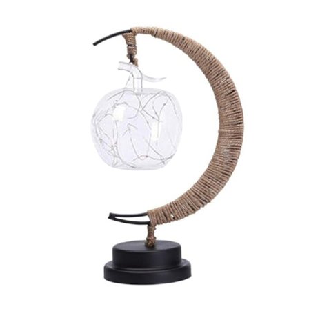 Bordslampa, Batteridriven - Hängande Äpple Brun