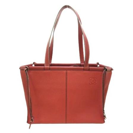 Loewe Pre-owned, Pre-owned Leather totes Rood, Dames, Maat:ONE Size