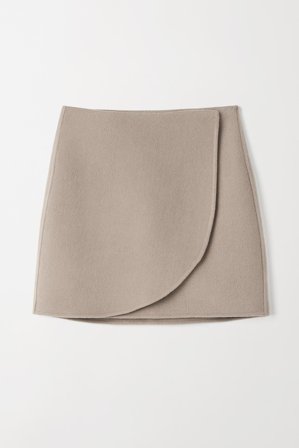 Soft Goat - Wrap Skirt - Cashmere skirt - XL - Dark Sand