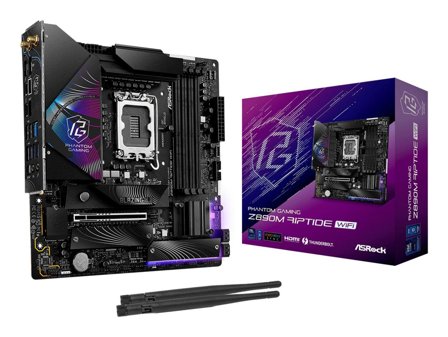 ASRock Z890M RIPTIDE WIFI Hovedkort LGA 1851, ATX, DDR5, 1 x PCI-Express 5.0, 3x M.2