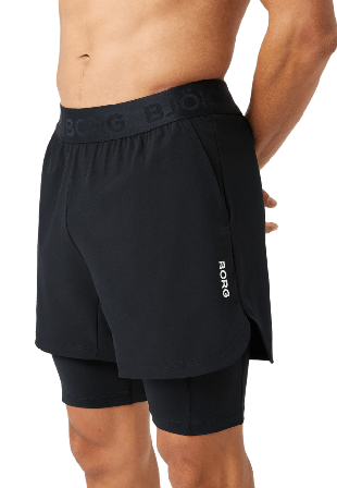 Björn Borg Sport 2 In 1 Shorts Underkläder Herr Svart XL
