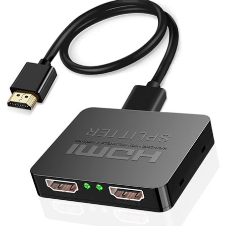 Jakaja 1 sisään 2 ulos, 4K 3D 1080P HDMI 2.0 -jakaja kahdelle näytölle, tukee MacBookia, Xboxia, PS4:ää, PS3:a, Blu-ray-soitinta, DVD:tä, HDTV:tä