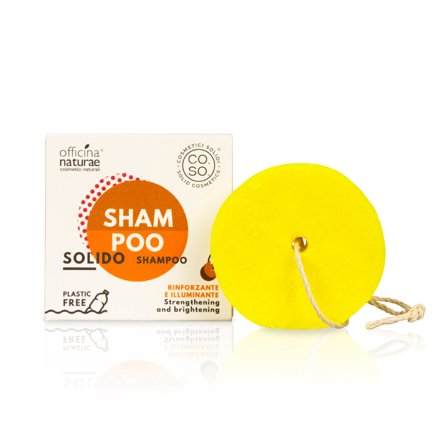 Officina Naturae CO.SO. Cosmetici Solidi SHAMPOO SOLIDO RINFORZANTE ED ILLUMINANTE CO.SO. 64g - Shampoo Rinforzante