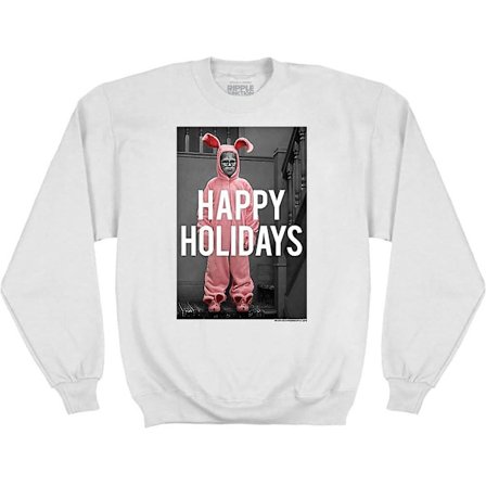 A Christmas Story Glædelig Jul Kanin Voksen Crew Neck Sweatshirt - voksen, 3xl