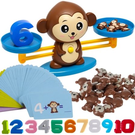 Pedagogiskt spel - Balansvåg med apor