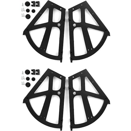 4 stk. sæt - Sammenklappelige hængsler til skoskab og skuffemøbler