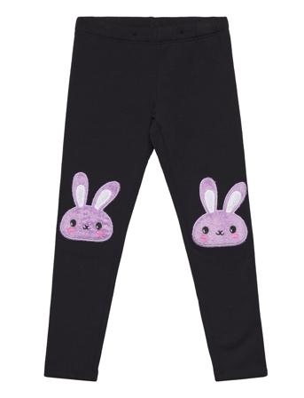 Leggings Brushed Kneepatch Leggings Svart Lindex*Betinget Tilbud