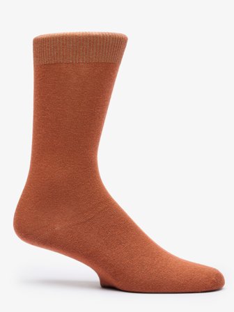 John Henric Men's Orangefarbene Baumwollsocken Size Onesize