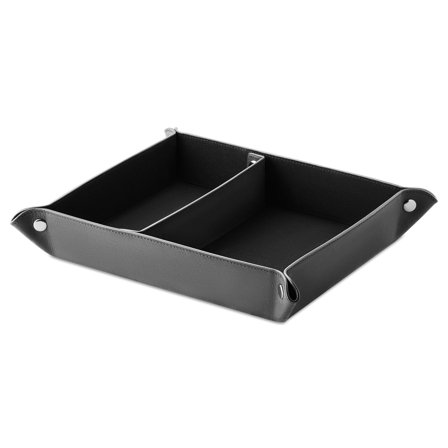 Organizador de relojes y joyas de cuero negro para hombres - Cajas para relojes