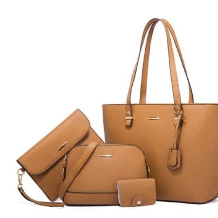 Fyrdelad damhandväska stor