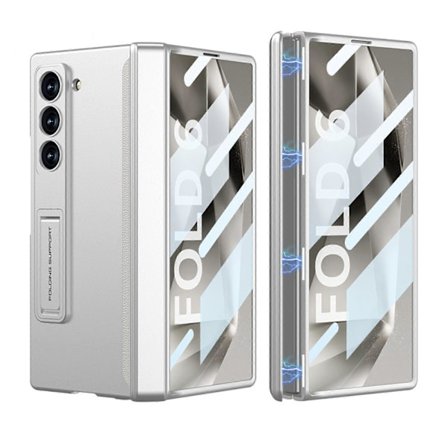 Z Fold 6 Fodral med Gångjärnsskydd, Skyddande med Stöd, Skärmskydd, PC Magnetisk Allomfattande Stötsäkert Skal för Z Fold 6