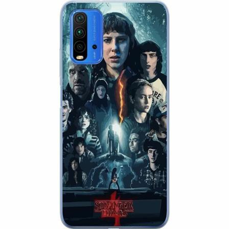 Xiaomi Redmi Note 9 4g Genomskinligt Skal Stranger Things