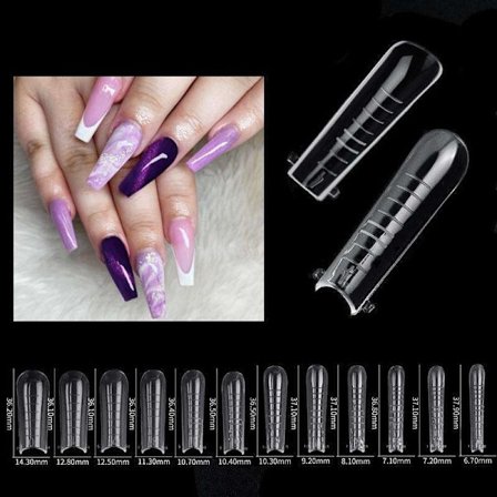 48 stk negleform til polygel - Akryl negle - Neglespidser, Dual form