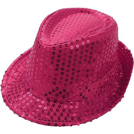 Barn Pojkar Flickor Paljetter Fest Fedora Hatt Jazz Hip Hop Dans Kostym Funky Disco Glitter Mössa Tillbehör