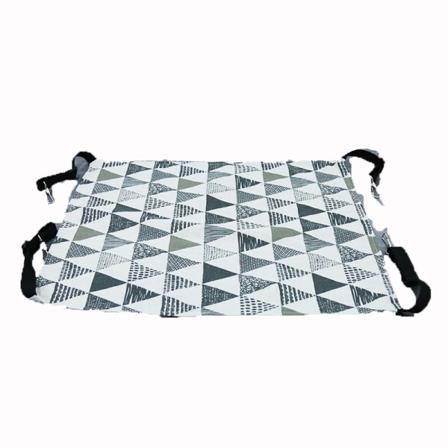 Canvas och sammet Husdjurshängande katt Hängmatta Sommarstil Nordic Grey Triangle M