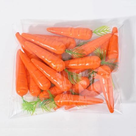 Simulerad påsk Konstgjord morot Hemtillbehör Mat Fotografi Rekvisita 50pcs