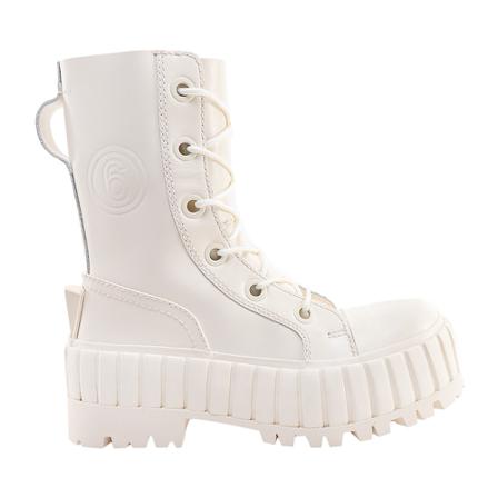 Maison Margiela Ankle Stövlar vit, Dam, Dam, Storlek: 39 EU
