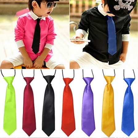 Halsklæde Åndbart Elastisk Ensfarvet Drengefleks Halsklæde Til Bryllup db