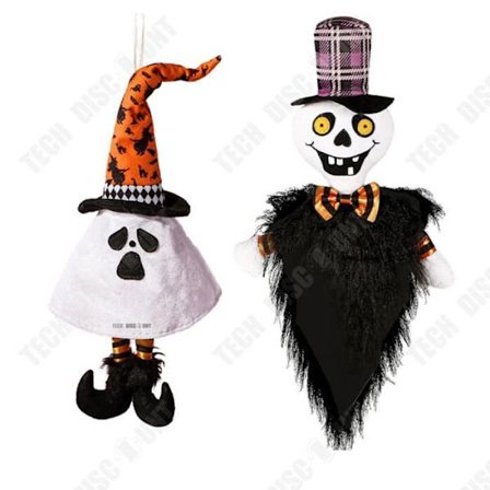 Halloween Pendentiv - TD - 2st - 44x25cm - Glänsande sammet - Inredning dekorazione