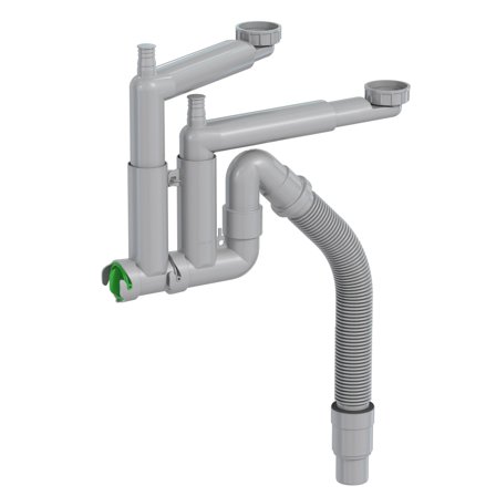 Intra Smartloc B Vesilukko ilman pohjaventtiiliä, 2-altainen, Sisätilaviemäri