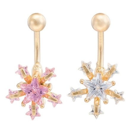 Guldpläterade Navelpiercing Piercing smycken