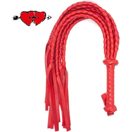 Hästskinnpiska för shower och cosplay - Equestrian Culture (röd)