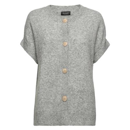 Sand, Round-neck Knitwear Grijs, Dames, Maat:L