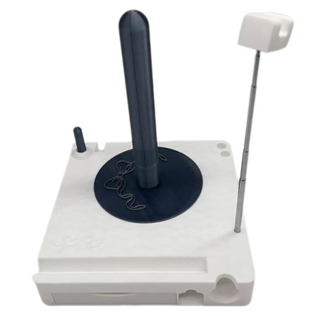 Garnhållare för virkning, portabel multifunktionell garnspolebox, avtagbar garnspoleorganiseringsbox med telefonstativ