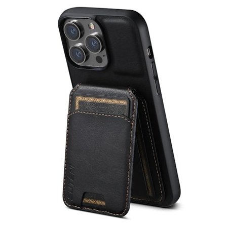 SUTENI iPhone 14 Pro Wallet Case Card Holder - Black