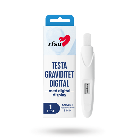 RFSU Graviditetstest Digital 1 st - Vuxen.se - Snabbt och enkelt graviditetstest