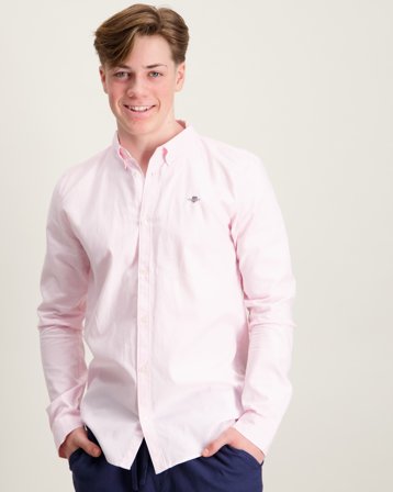 GANT Shield Oxford Shirt Rosa Skjortor Kille - Kids Brand Store