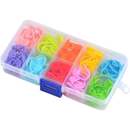 Stygnmarkörer kompatibla Virkning 130 st Låsande Krokmarkörer Stickmarkörer Plast Stickmarkörer Virkade Stickringar Färgglada K