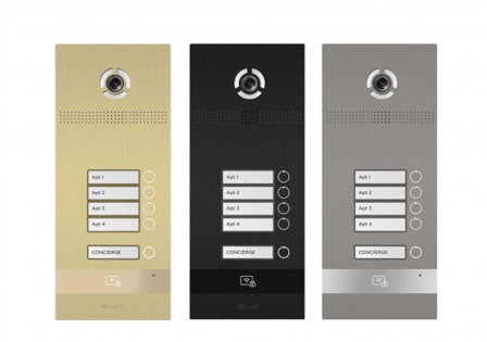 BAS IP BAS-IP Türsprechstelle BI-04FB silver 4 Ruftasten *Residential*