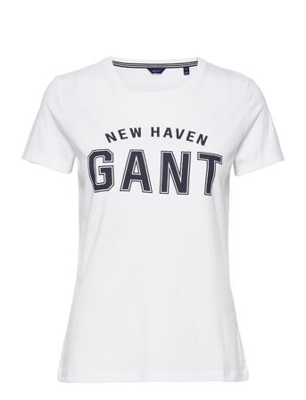 Logo Ss T-Shirt White GANT