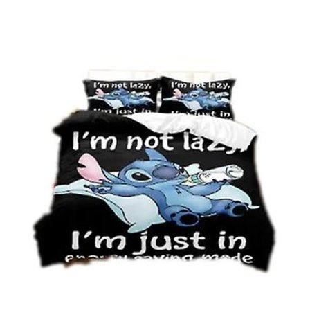 Ny Stitch Digital Trykt Sengetøysett Barnegave Sengetøysett Dynetrekk Og Putesett 3stk/2stk -ZHENV{jkw} (140CM 210CM Farge SDZ4)