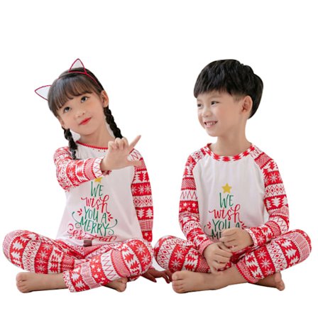 Pyjamas för små pojkar Långärmad Pjs Toddler