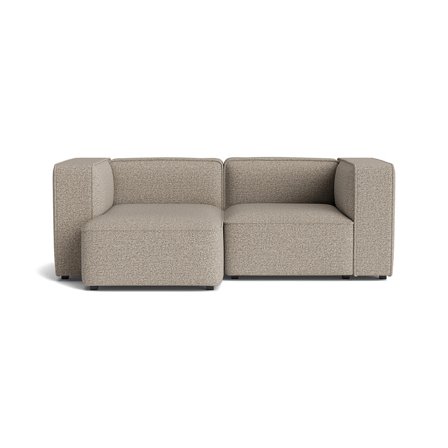 Modus chaiselong sofa, venstrevendt, komfortabel Crush Grå/Beige sofa - 196x130x67cm - Slap af med stil i denne elegante chaiselong sofa