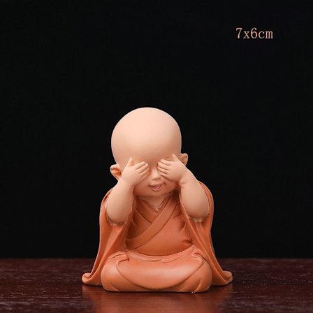 Skrivbordsminiatyrer Ornament Små munkfigurer A A