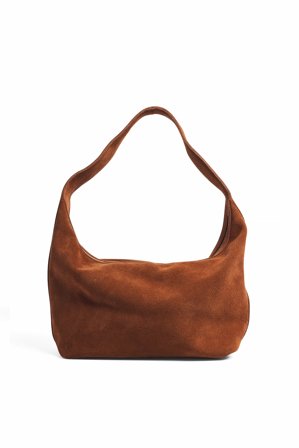 NA-KD Sac à bandoulière en daim coupe carrée - Sacs - Brun - One Size