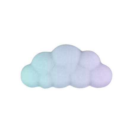 Cloud Håndleddsstøtte Musematte: Sklisikker Base, Regnbuegradientdesign, Memory Foam Silikon Smertelindring for Gaming Musematte