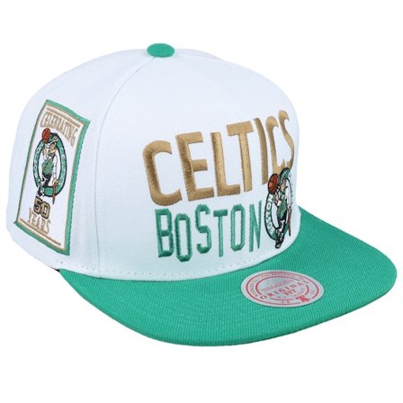 Mitchell & Ness - NBA Weiss snapback Cap - Boston Celtics Toss Up White/Green Snapback @ Hatstore