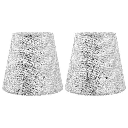 2 kpl Valkoiset Työpöydän Moderni Lamppun Varjostimet Clip-Lamppun Varjostimet Seinälampun Varjostimet Kiiltävä Lamppun Varjostimet