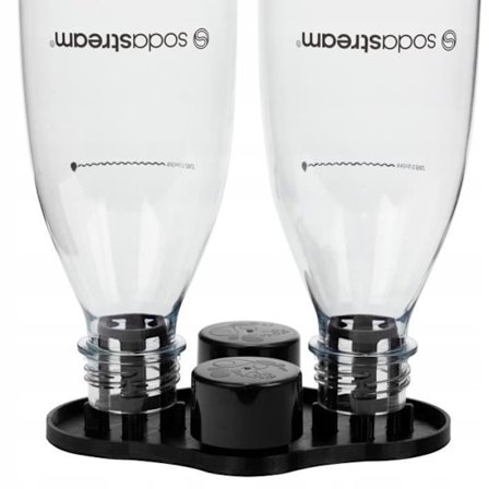 Flaskavtappare - SodaStream - Stöd för 2 flaskor - Utrymme för korkar - Robust plast - Vit