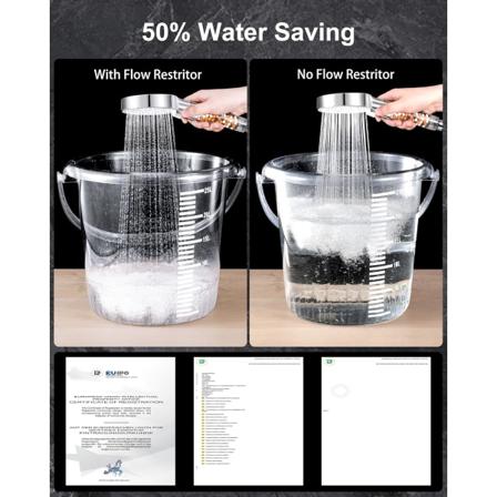 Valkoinen suihkupää veden säästösuodattimella, korkeapaineinen kalkinpoisto