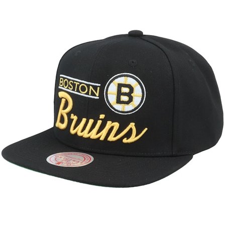Mitchell & Ness - Boston Bruins Retro Lock Up Black Snapback Snapback Black Cap - NHL @ Hatstore